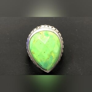 Studio Barse 925 Ring with Green Turquoise Stone
